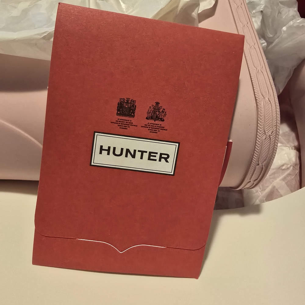 Hunter Soft Pink Rubber Sole